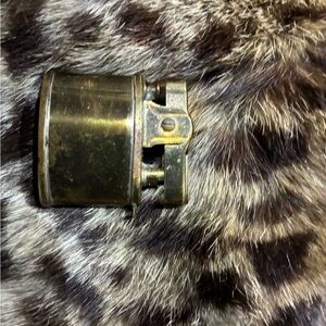 Vintage Brass Chain Minnie Lighter Made In Japan Not Tested